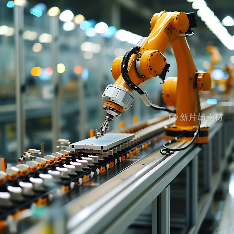 工业机器人精准操作生产线