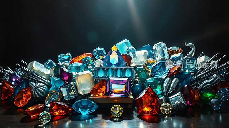五彩斑斓宝石闪耀
