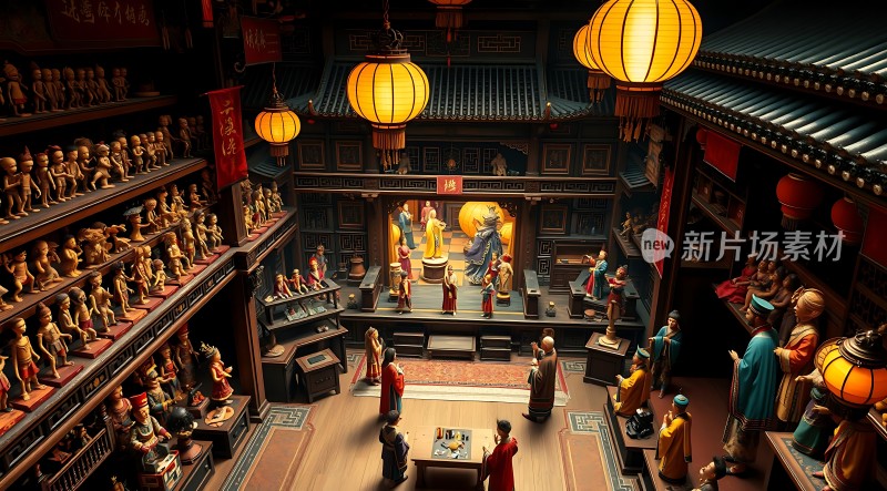 古风集市繁华景象