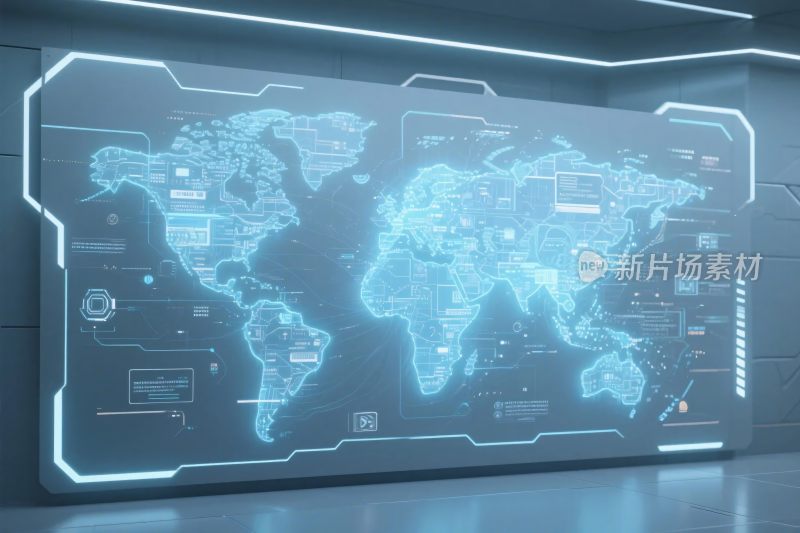 数字化世界地图界面