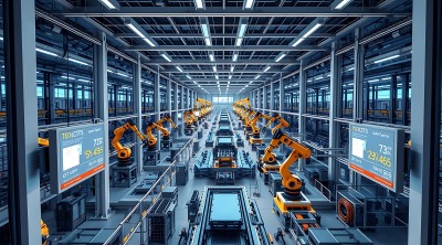 智能工厂机器人生产线高效运作 智能工厂机器人生产线高效运作