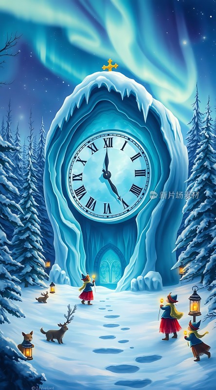 冰雪时钟下的奇幻之旅
