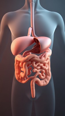 人体消化系统解剖图
