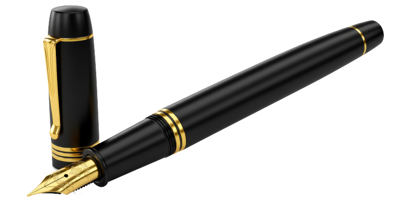 金色的钢笔