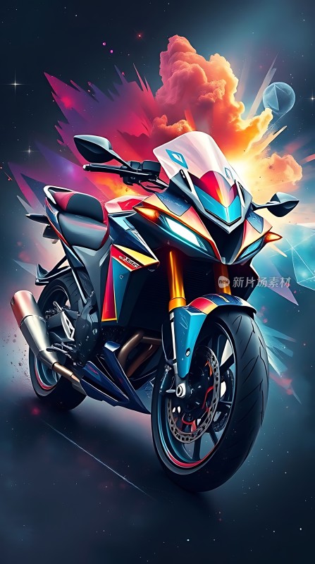 未来骑士炫彩摩托风暴来袭