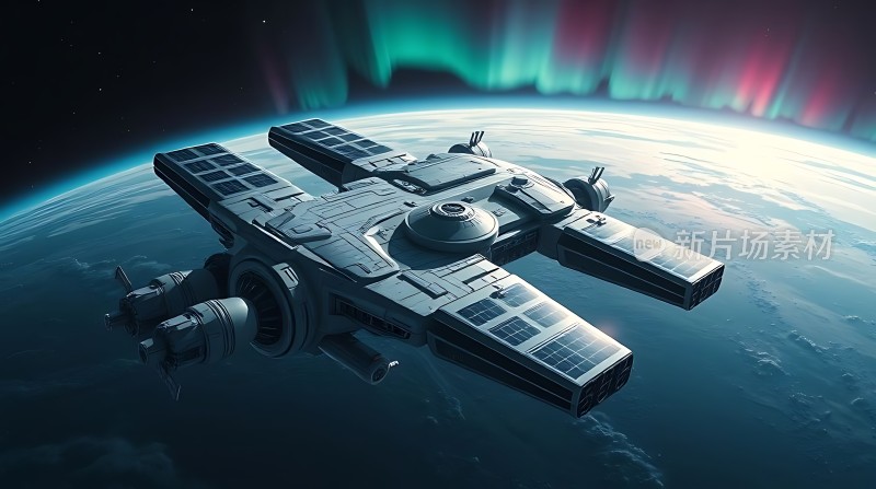星际飞船遨游宇宙