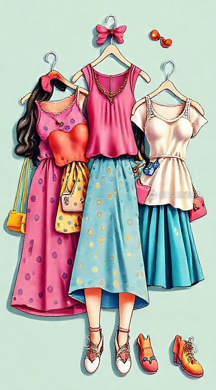 时尚穿搭三套裙装搭配