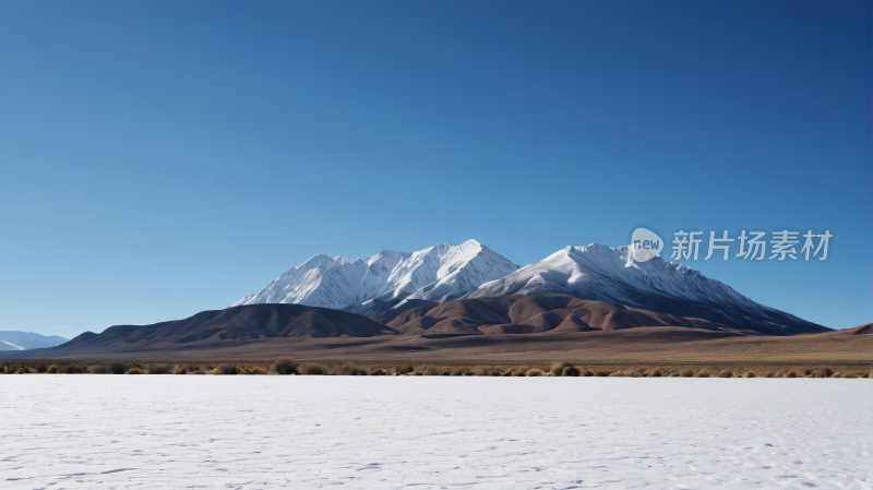 皑皑白雪景色高清风景图片