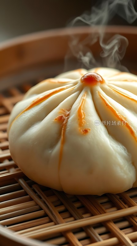 蒸笼里的美味包子