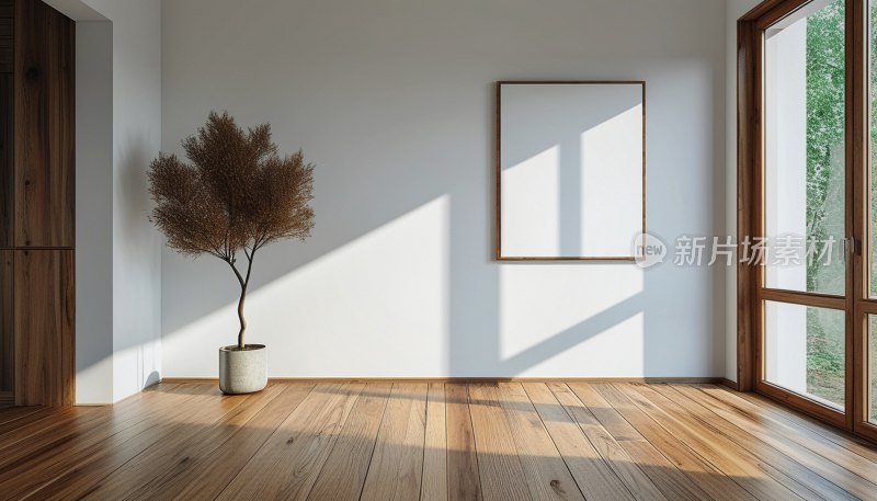 简约木地板房间