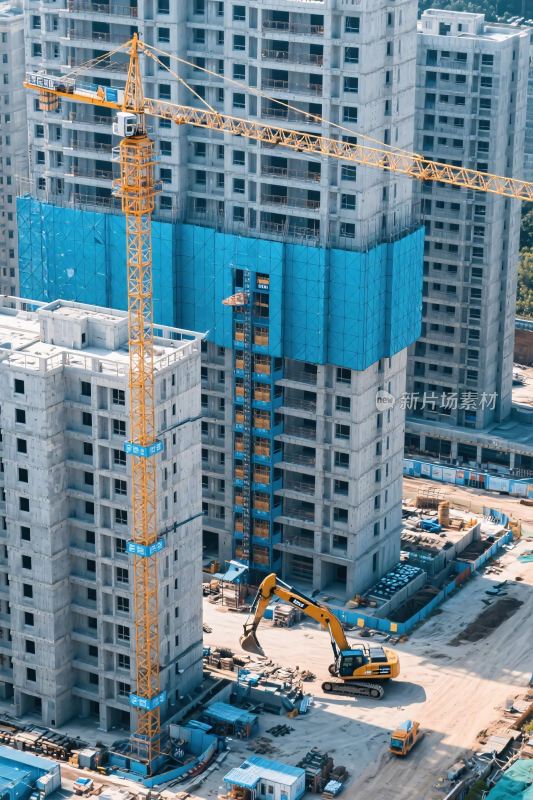 建筑施工工地场景