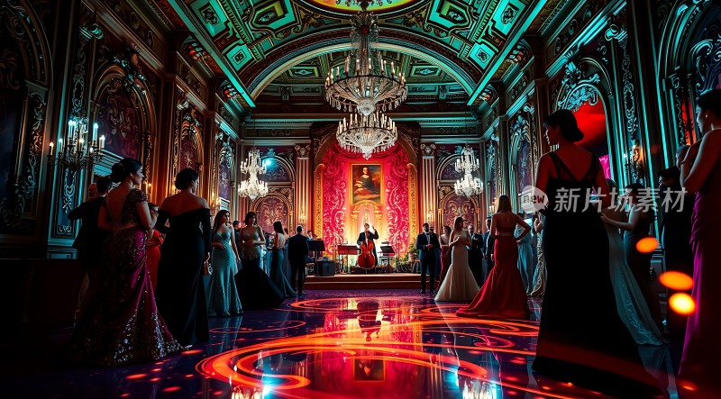 华丽舞会上的优雅旋律