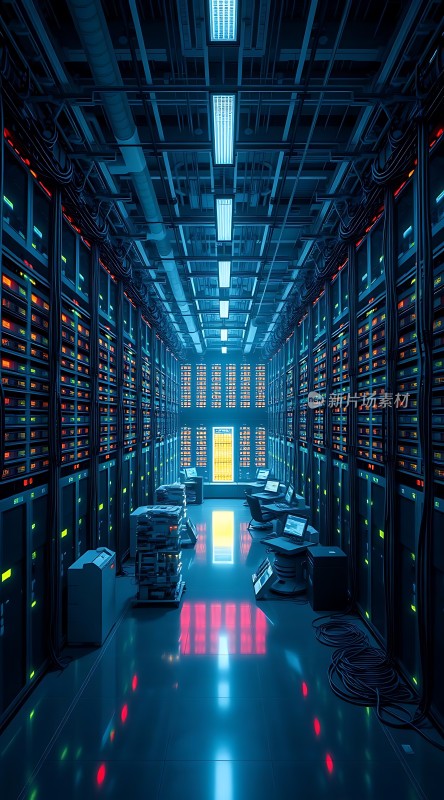 数据中心内部科技感十足