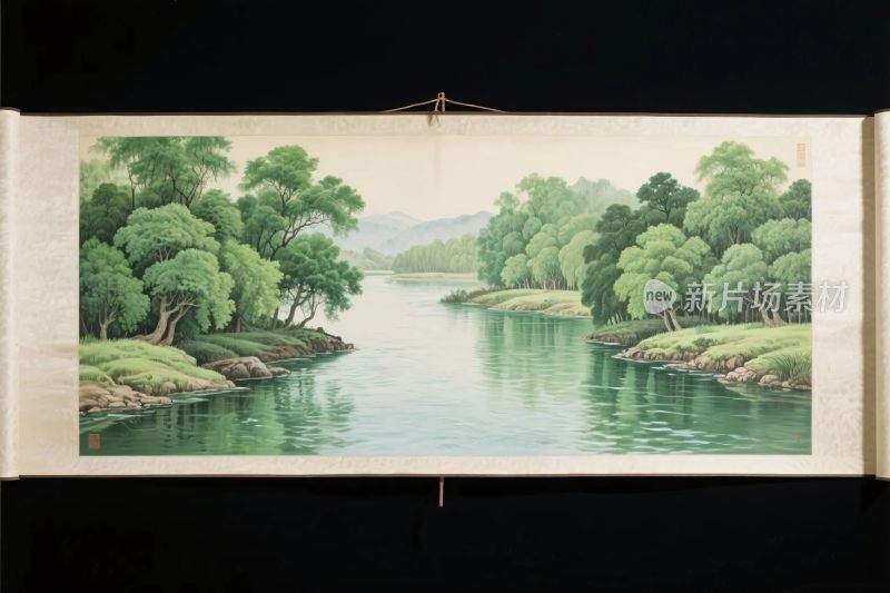 山水河流风景画卷