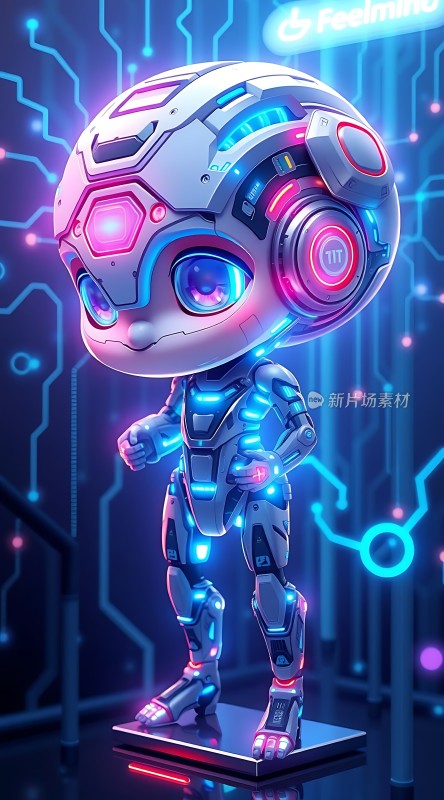 科技小机器人未来感十足！