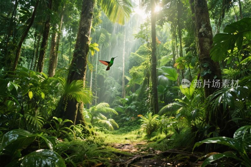 热带雨林丛林插画