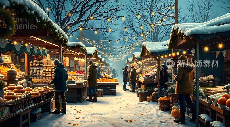 冬日集市暖意融融