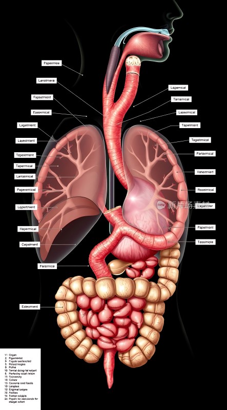 人体内部器官结构图