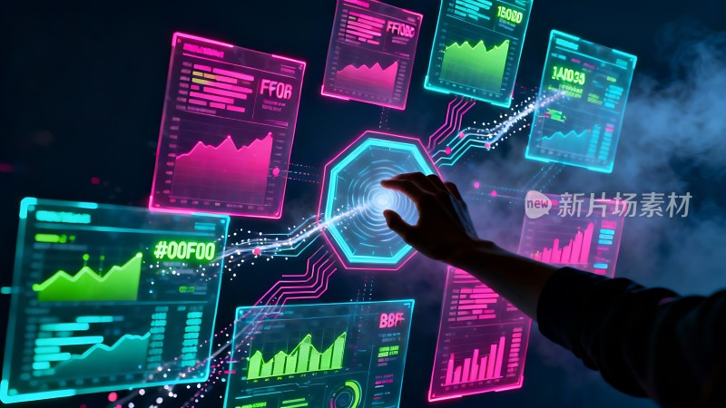 未来科技数据交互界面