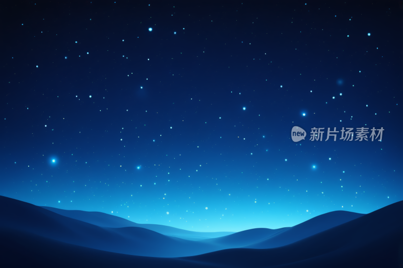 星空夜空群山繁星高清背景纹理图片