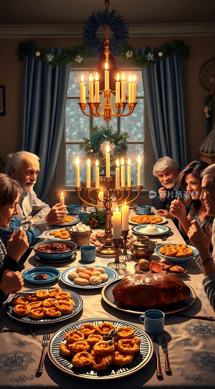 温馨家庭聚餐共度美好时光