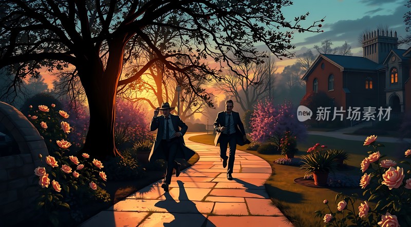 日落下的校园探案之旅