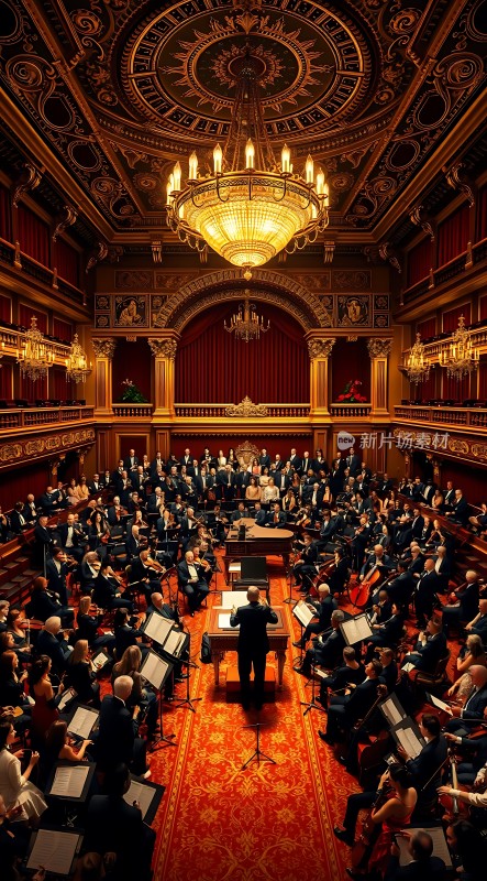 交响乐团华丽演奏现场