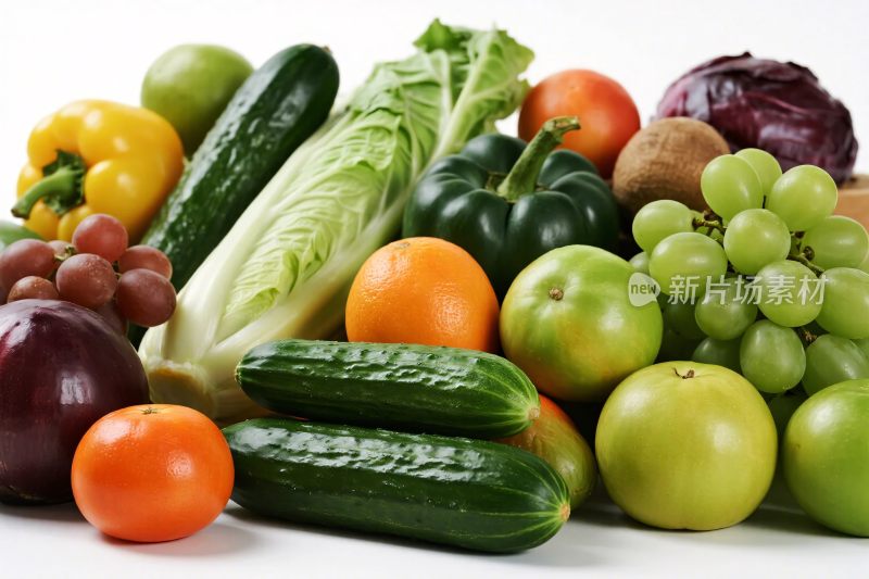 新鲜蔬果丰富集合图