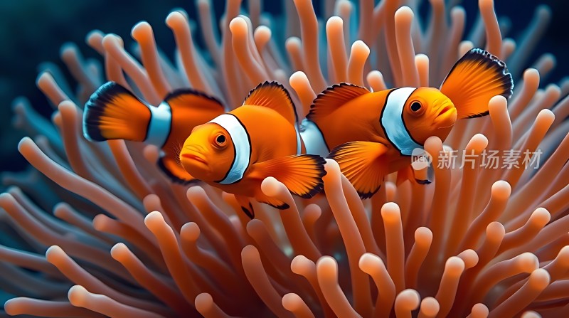 小丑鱼与海葵共舞