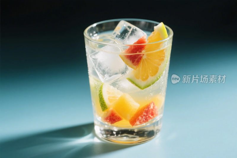 水果冰饮特写图