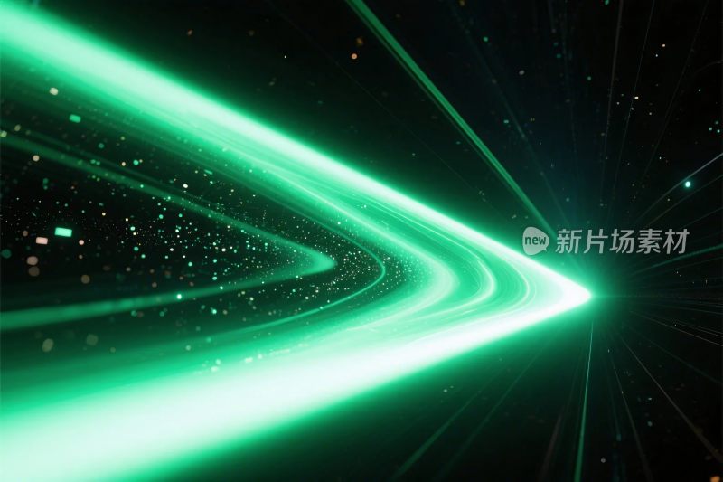 绿色科技光束背景图