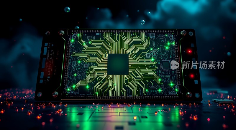 新片场素材科技感芯片设计