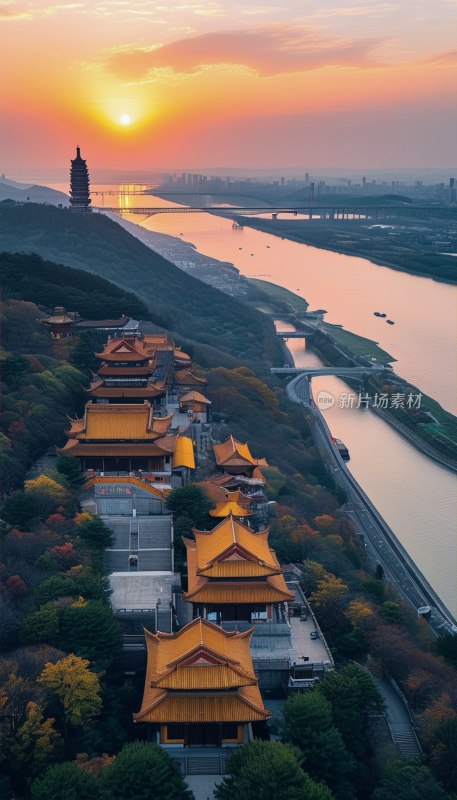 南京栖霞山航拍