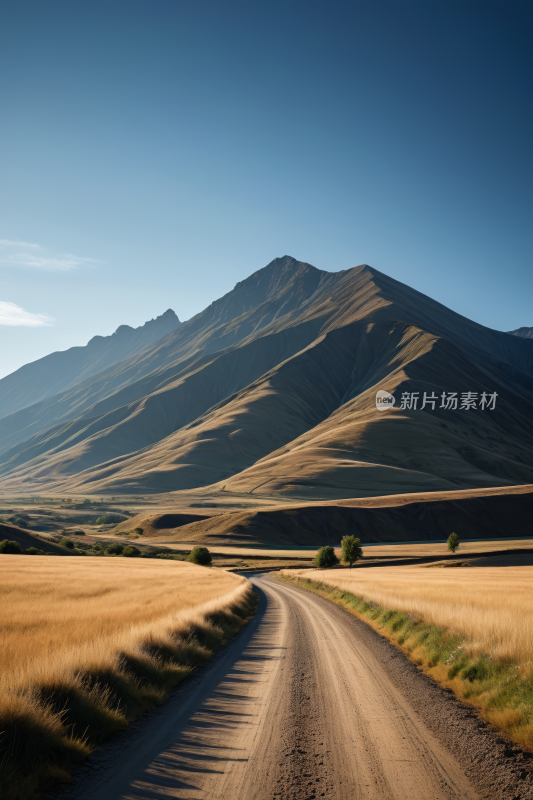 晴朗的天空高清风景摄影图片