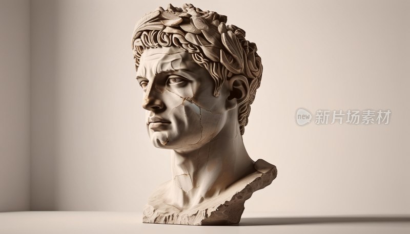 罗马古雕像特写
