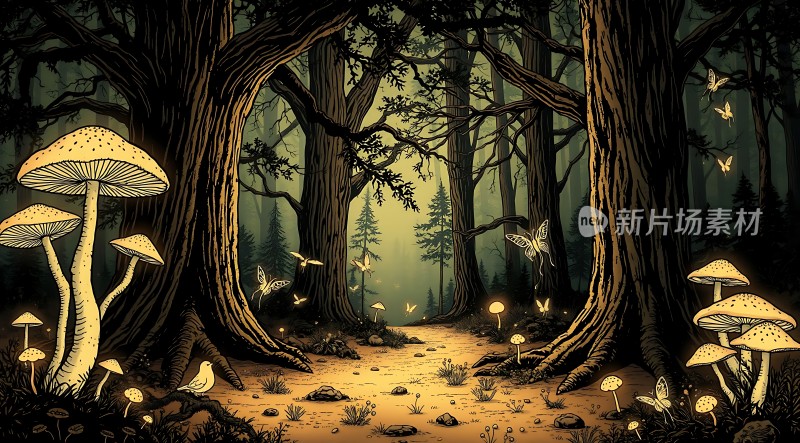 神秘森林秘境探险