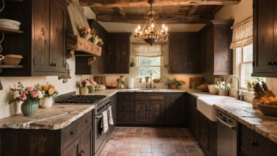 复古风格厨房场景 复古风格厨房场景