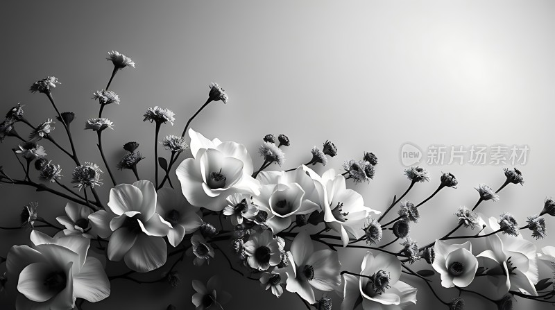 黑白花语简约之美