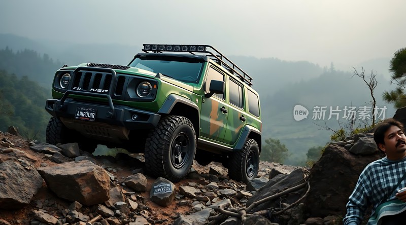 新片场素材 Jeep越野车探险之旅