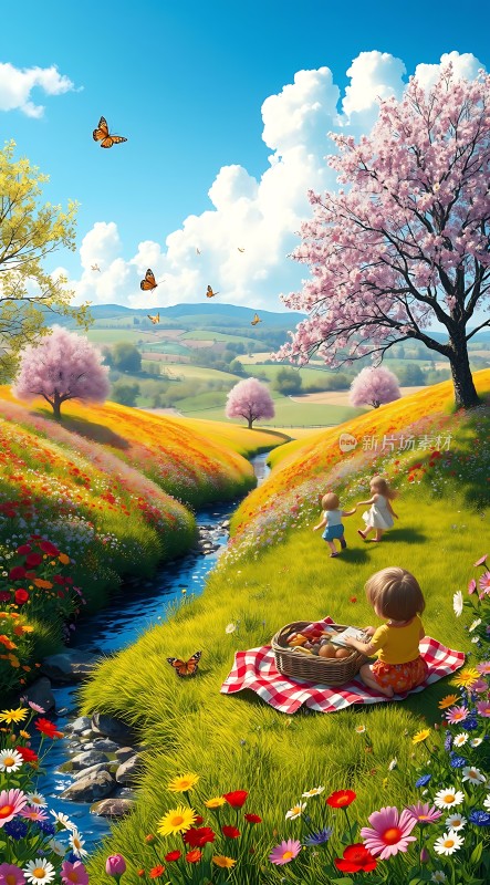 春日野餐花海漫步