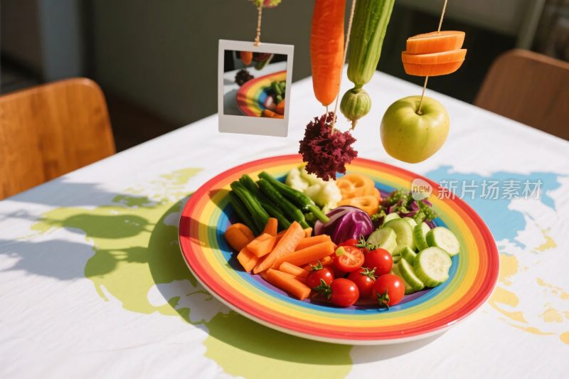 蔬菜水果美食摆盘