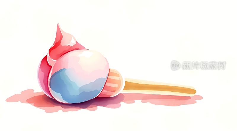 融化冰淇淋棒冰