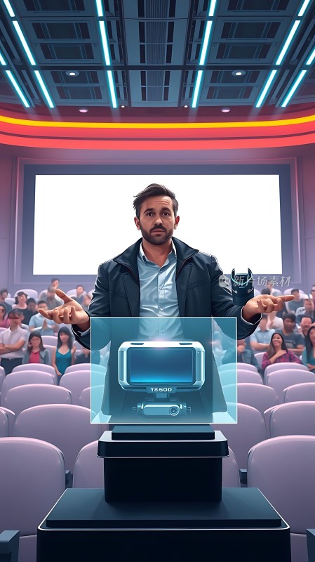 未来科技产品发布会现场