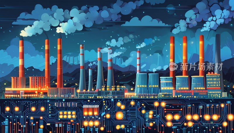 电路板照明效果