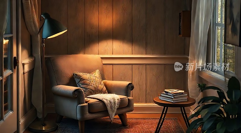 温馨角落舒适阅读时光