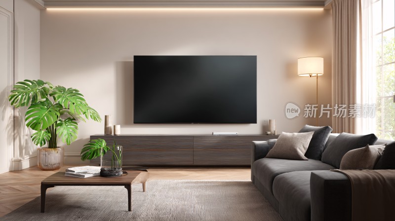 现代简约风客厅室内场景