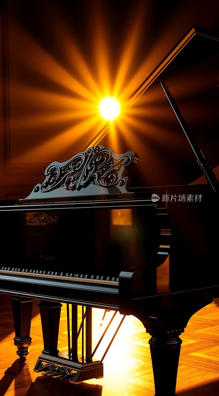 钢琴与阳光共舞
