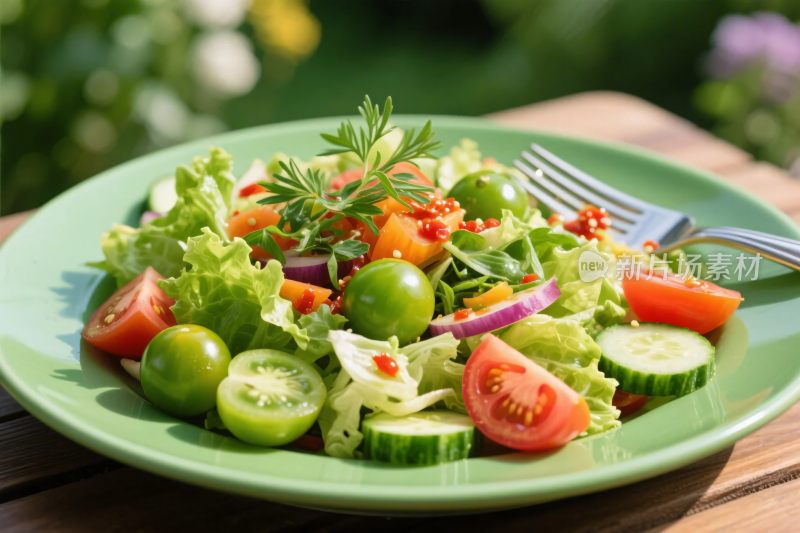 蔬菜沙拉美食盘