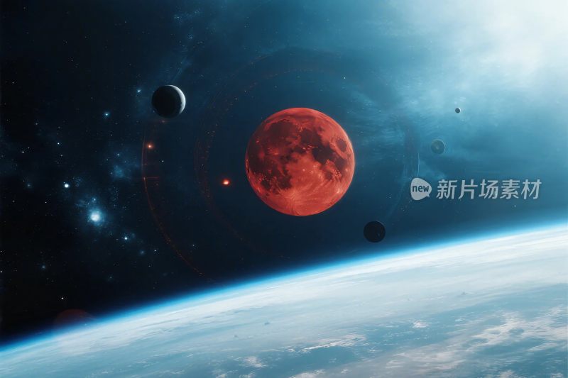 太空天体科幻场景