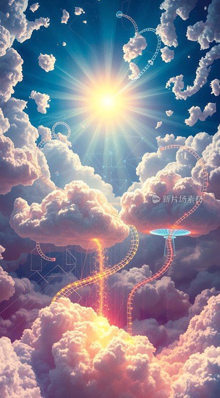 云上幻境通往光明的神秘阶梯